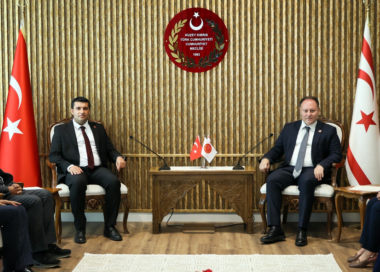 KKTC Meclis Başkanı Ziya Öztürkler TÜRKGEF heyetini kabul etti