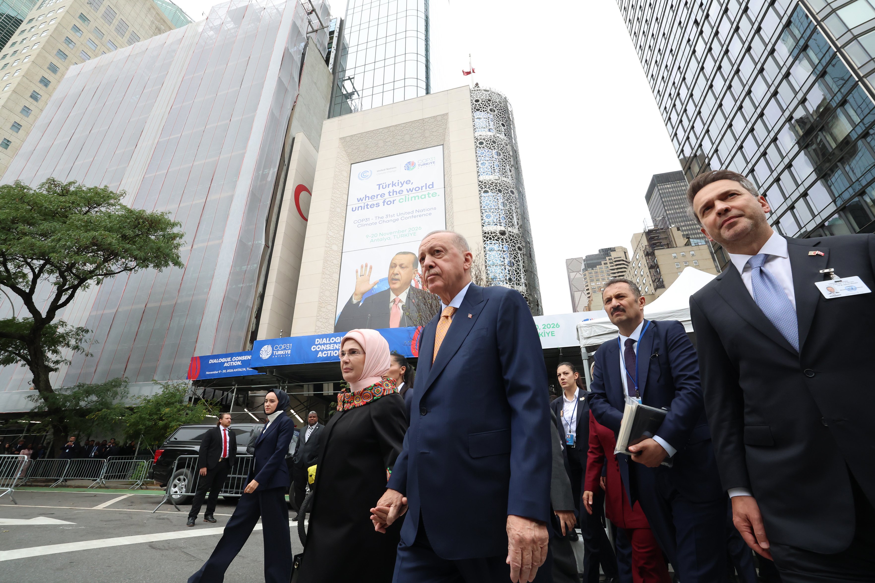 Cumhurbaşkanı Erdoğan ve Emine Erdoğan, BM Genel Merkezi