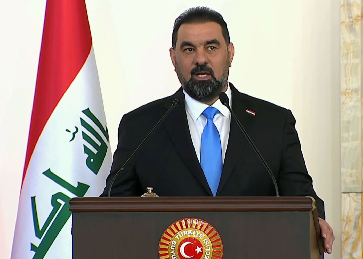 TBMM Başkanı Numan Kurtulmuş ve Irak Temsilciler Meclisi Başkanı Heybet Halbusi