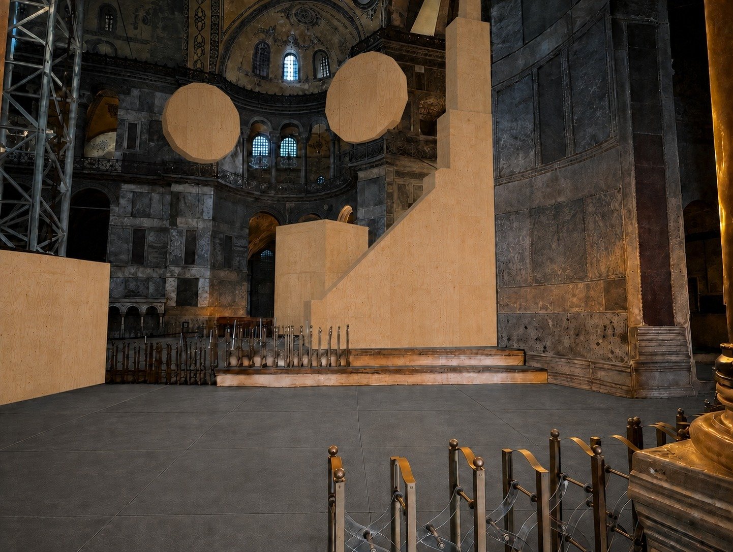 Ayasofya mozaik konservasyon çalışmaları