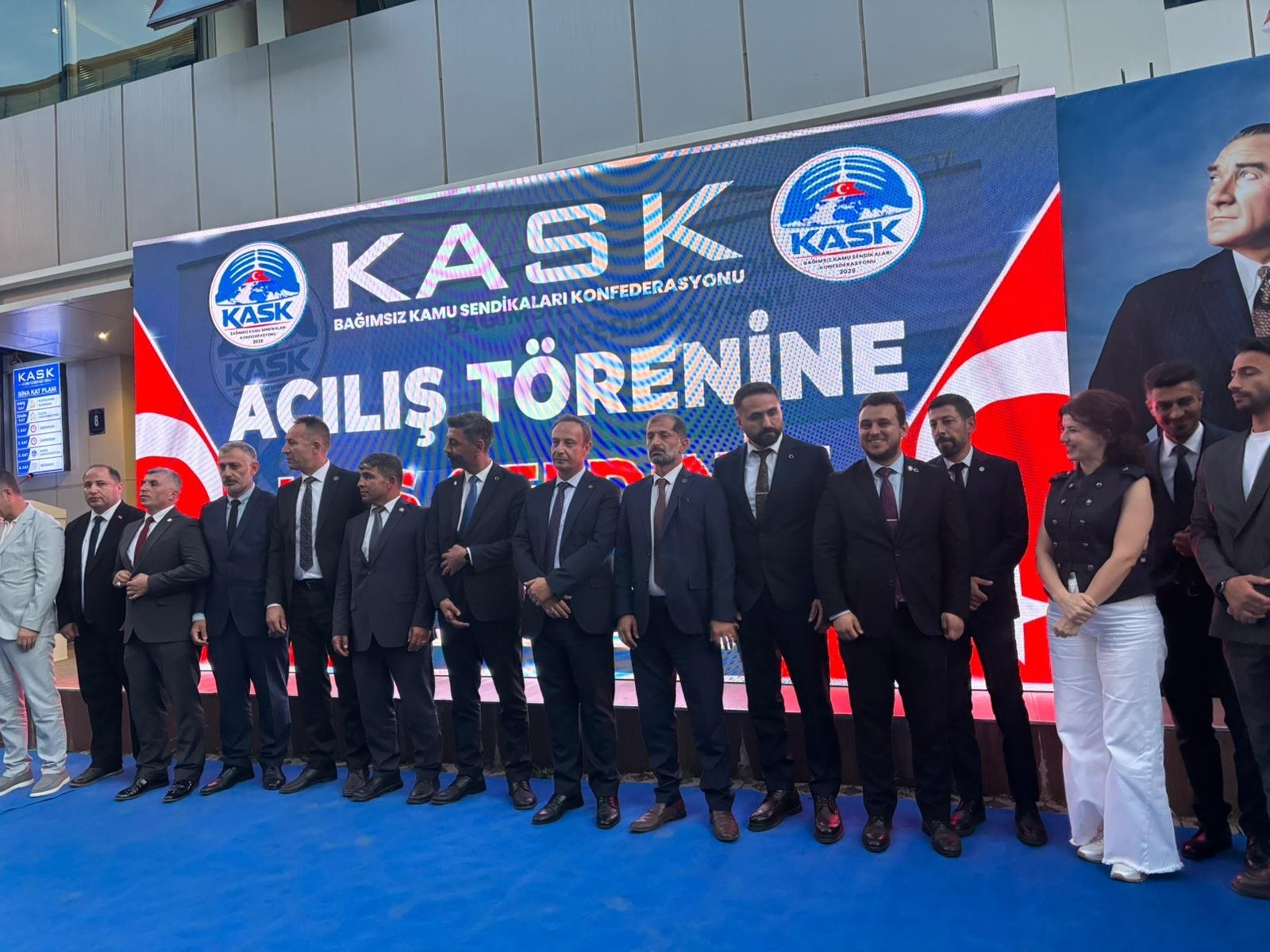 KASK Genel Başkanı Yunus Şimşek konuşma yapıyor
