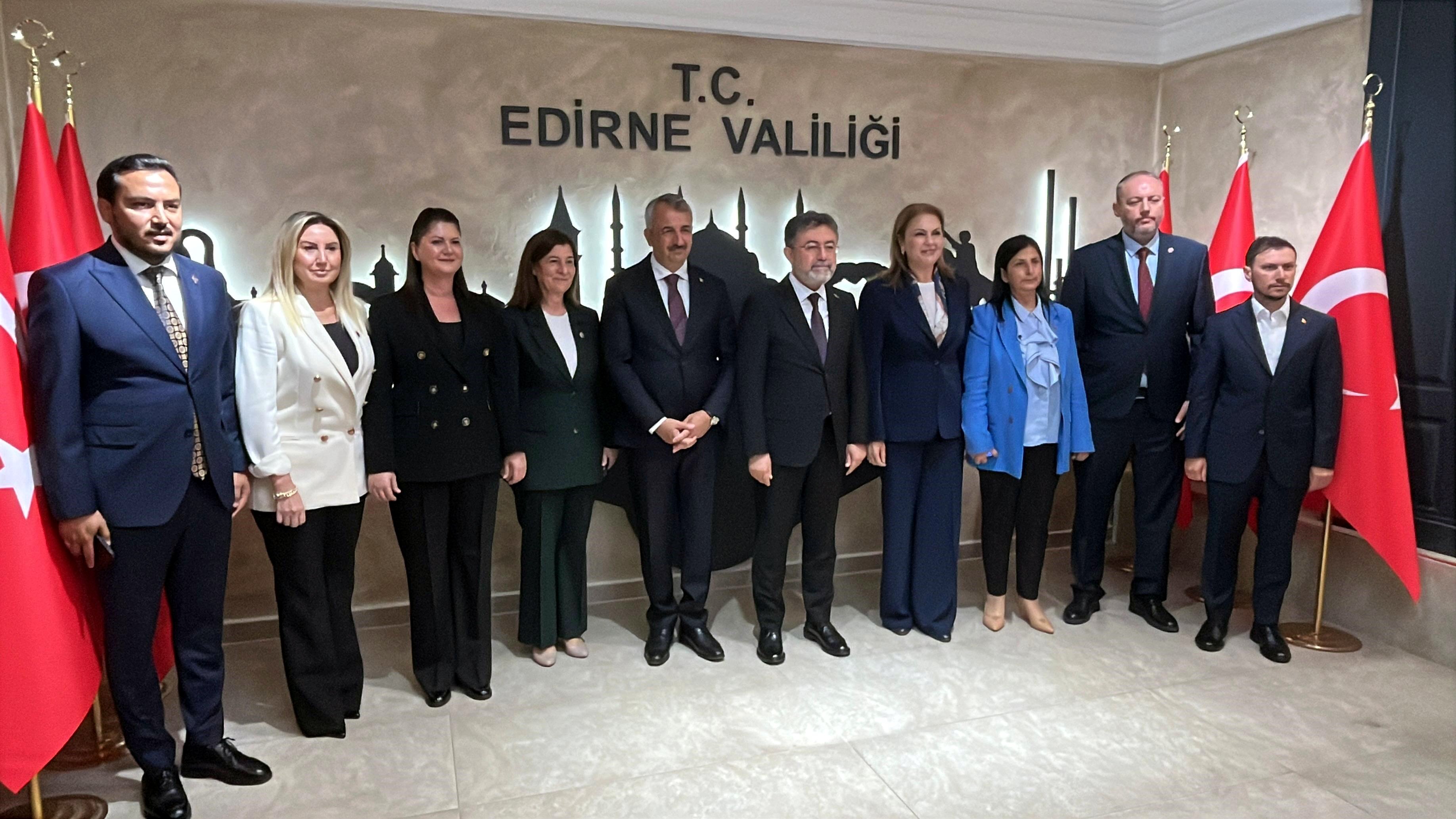 Bakan Yumaklı MHP Edirne İl Başkanlığı ziyareti