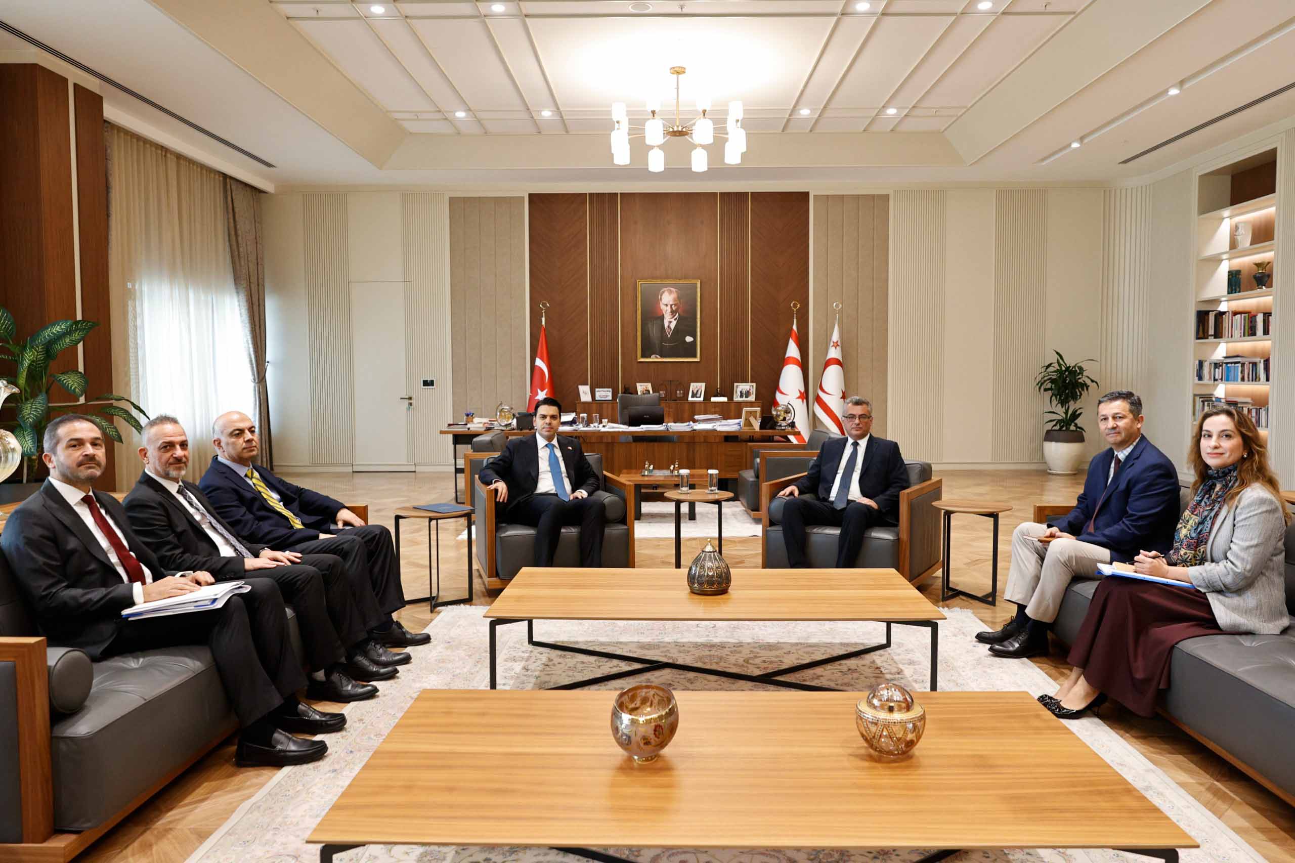 KKTC Cumhurbaşkanı Tufan Erhürman, TİKA Başkanı Abdullah Eren ile görüştü
