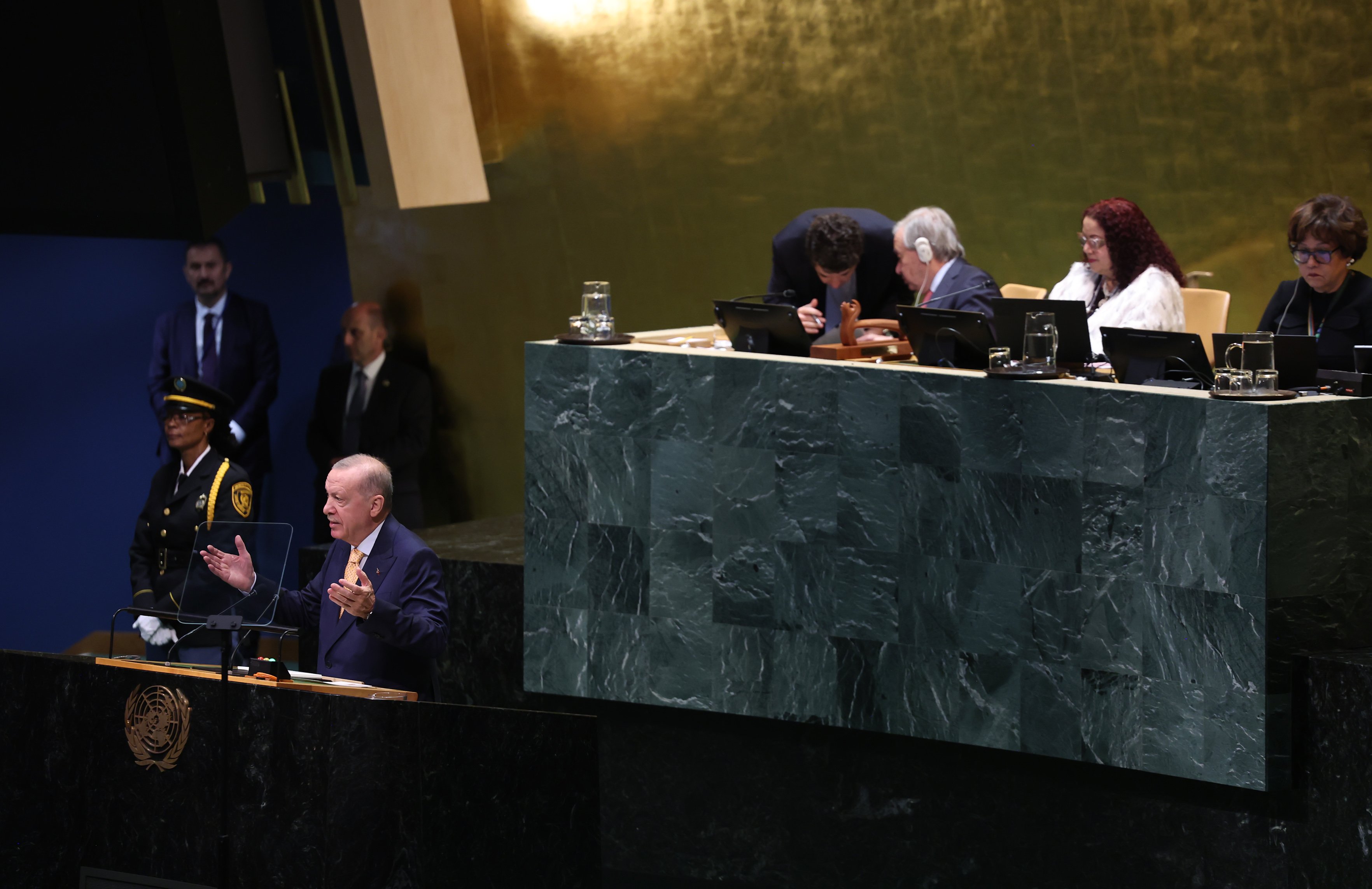 Erdoğan BM kürsüsünde konuşuyor