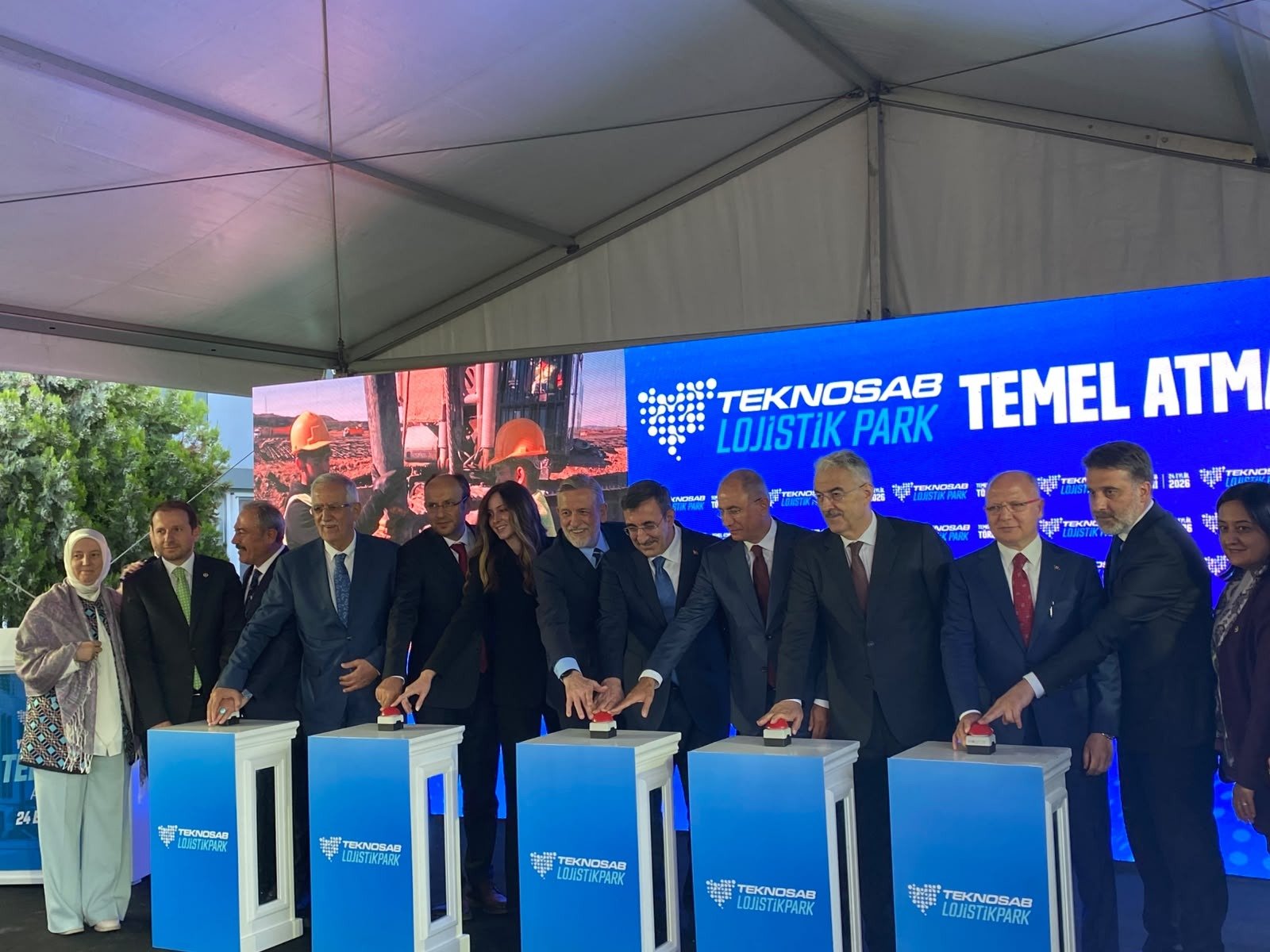 TEKNOSAB Lojistik Park temel atma töreni