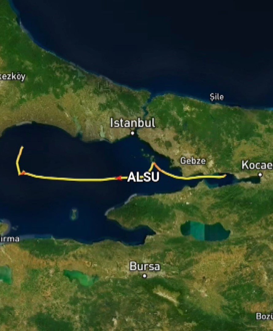 Silivri açıklarında kaza yapan 2 geminin manevraları radara yansıdı