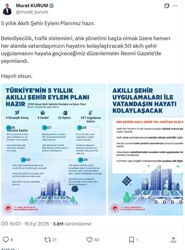 Bakan Murat Kurum açıklama