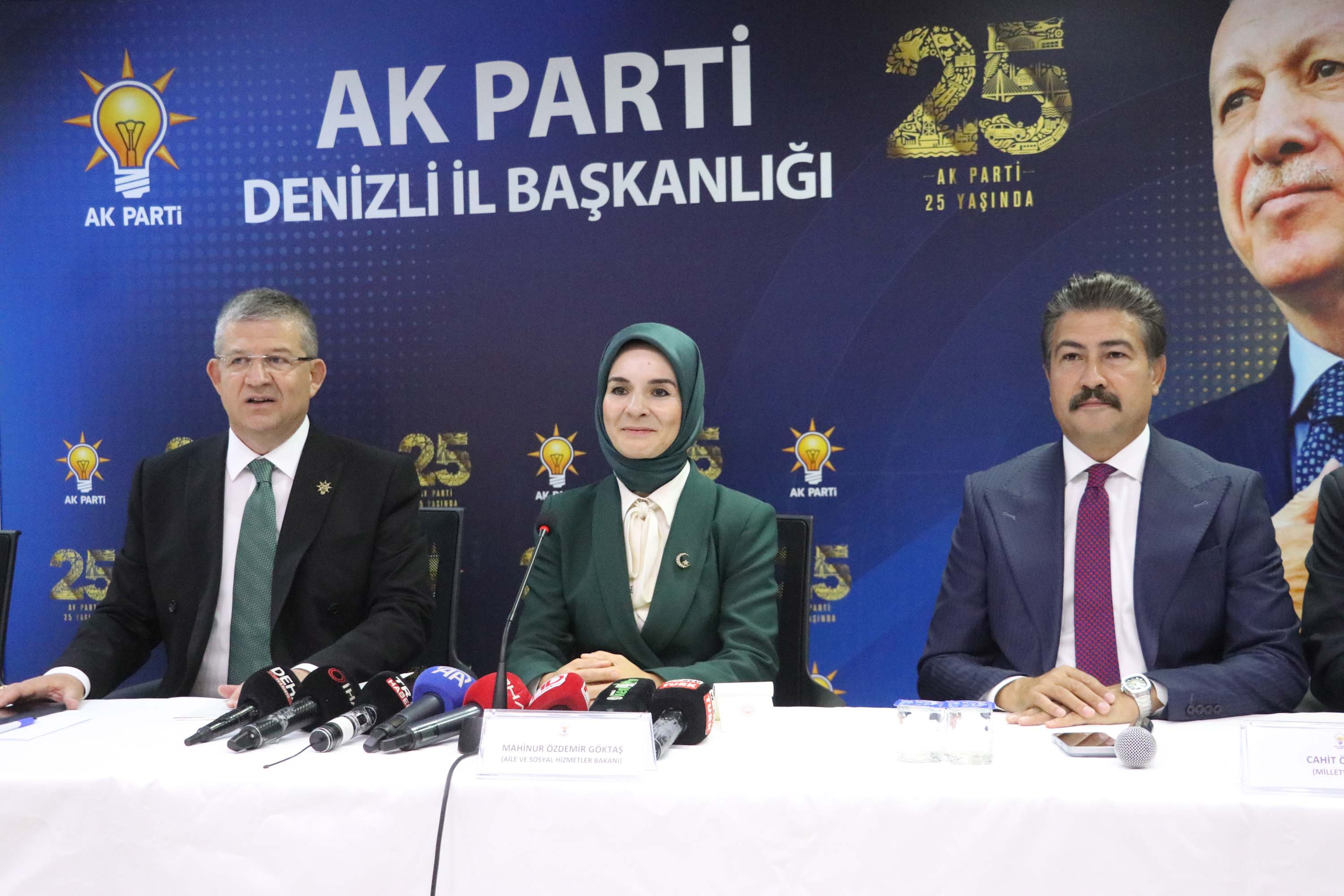 Bakan Göktaş AK Parti Denizli İl Başkanlığı ziyareti
