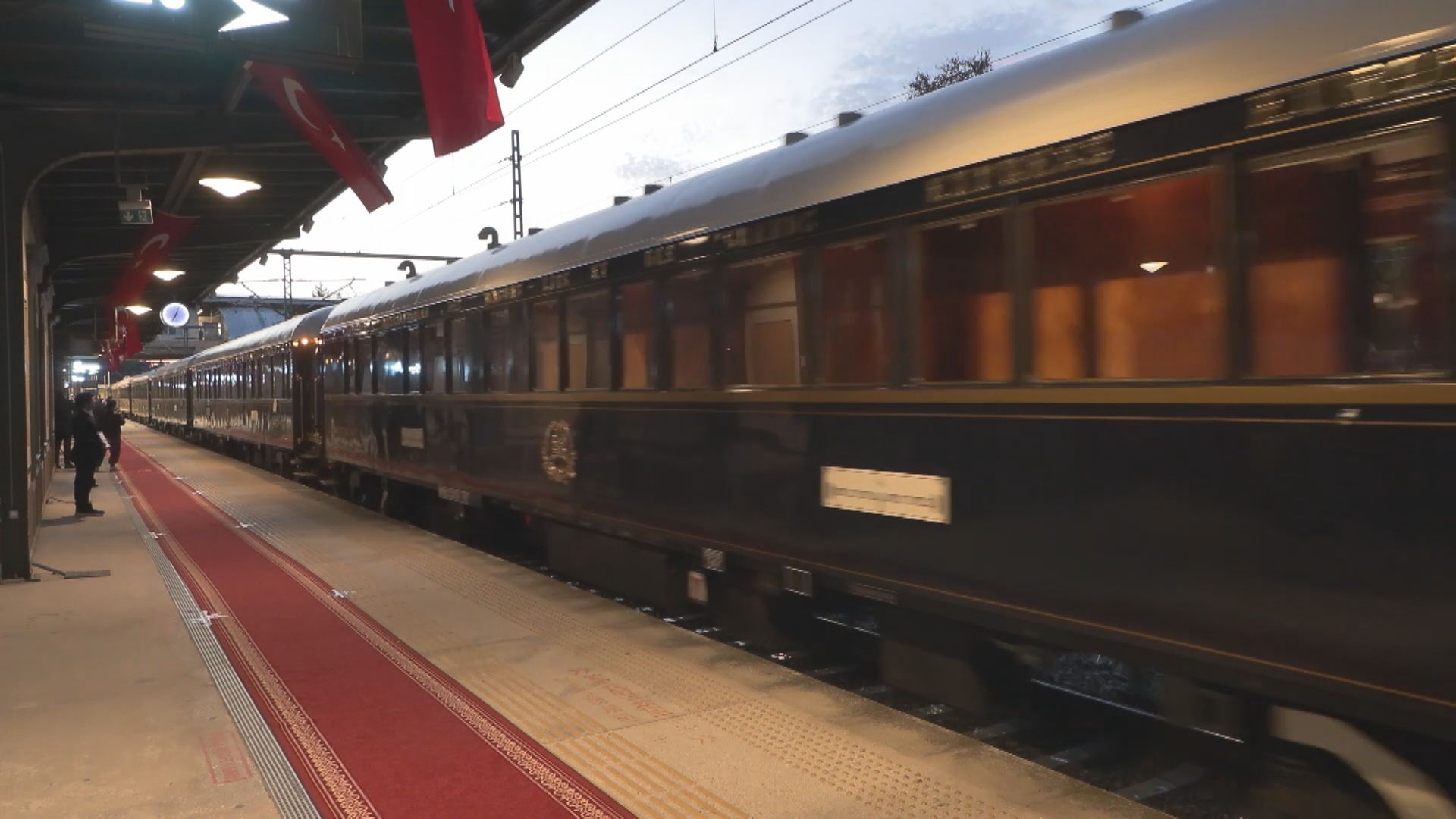 Orient Express treni yolcuları Bakırköy Garı