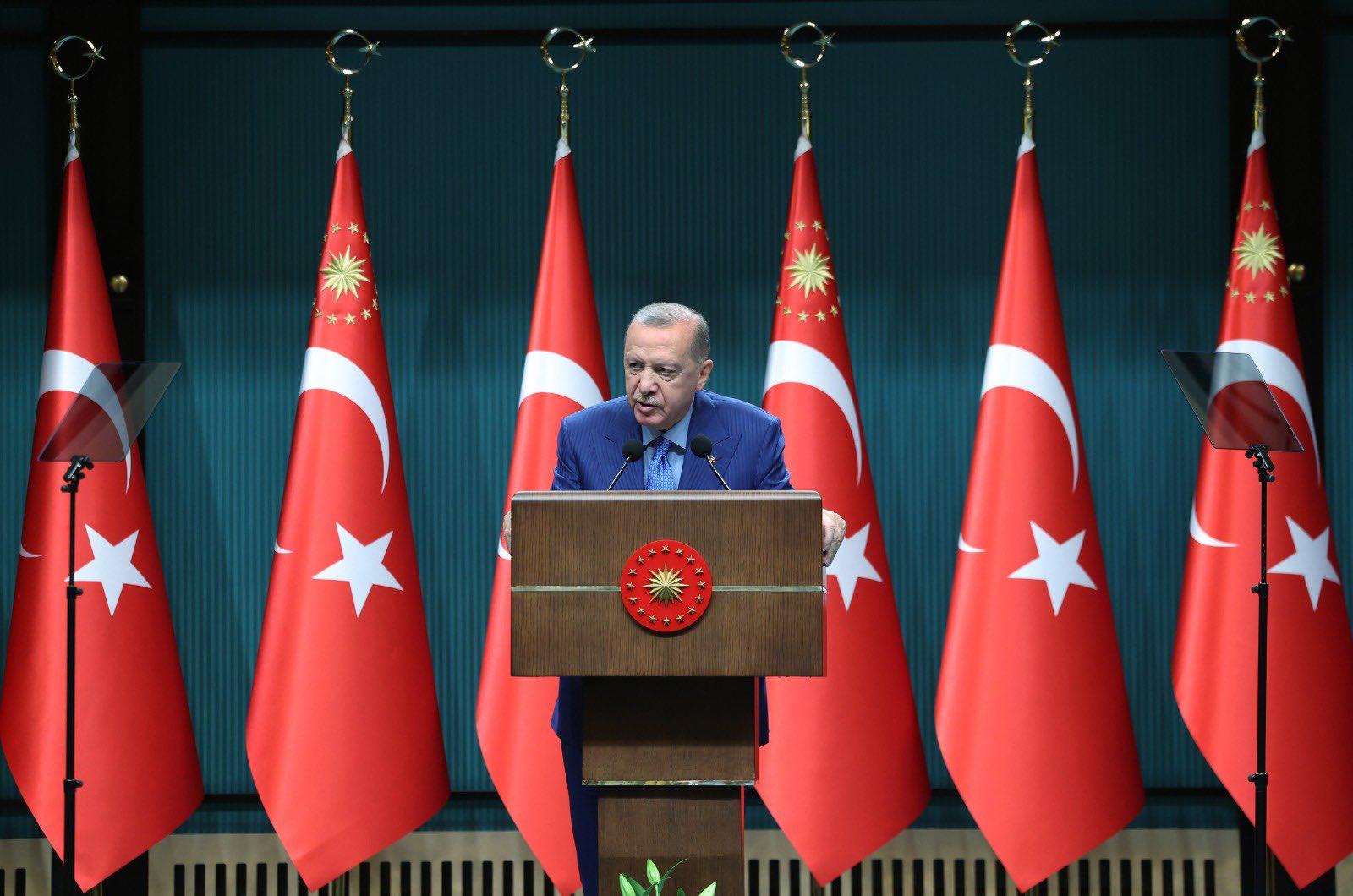Cumhurbaşkanı Erdoğan Kabine Toplantısı sonrası basın açıklaması yaptı