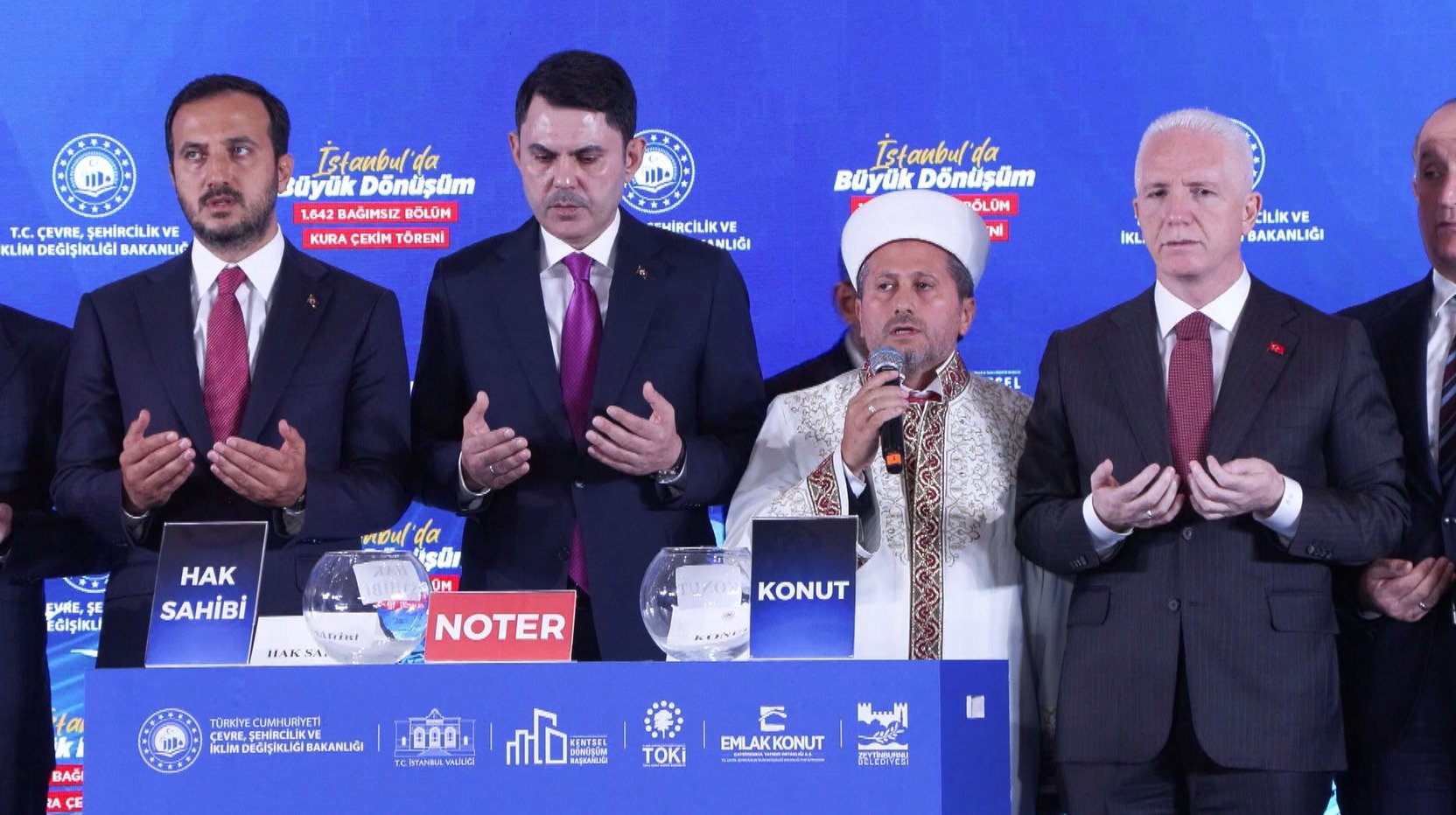 Bakan Murat Kurum kura çekim töreninde konuştu
