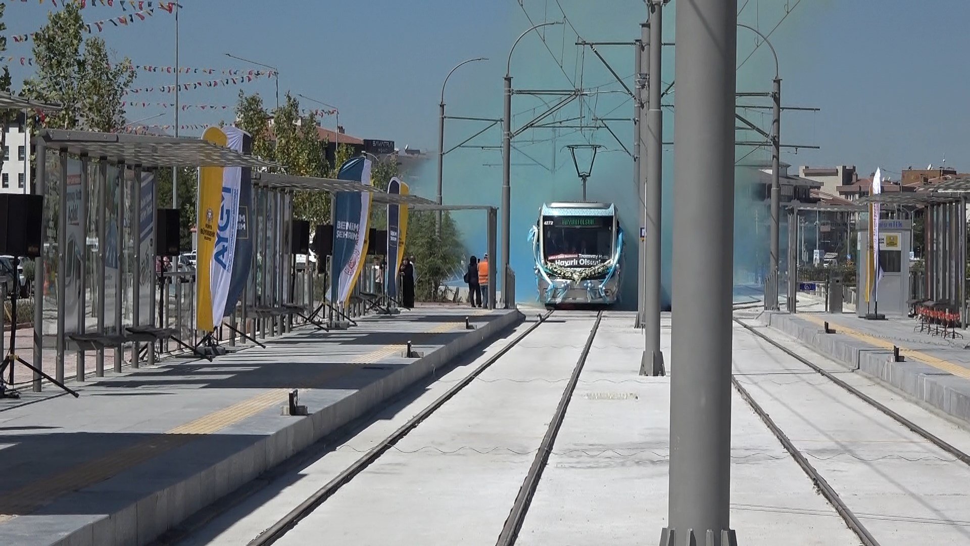Adliye-Şehir Hastanesi tramvay hattı açılış töreni