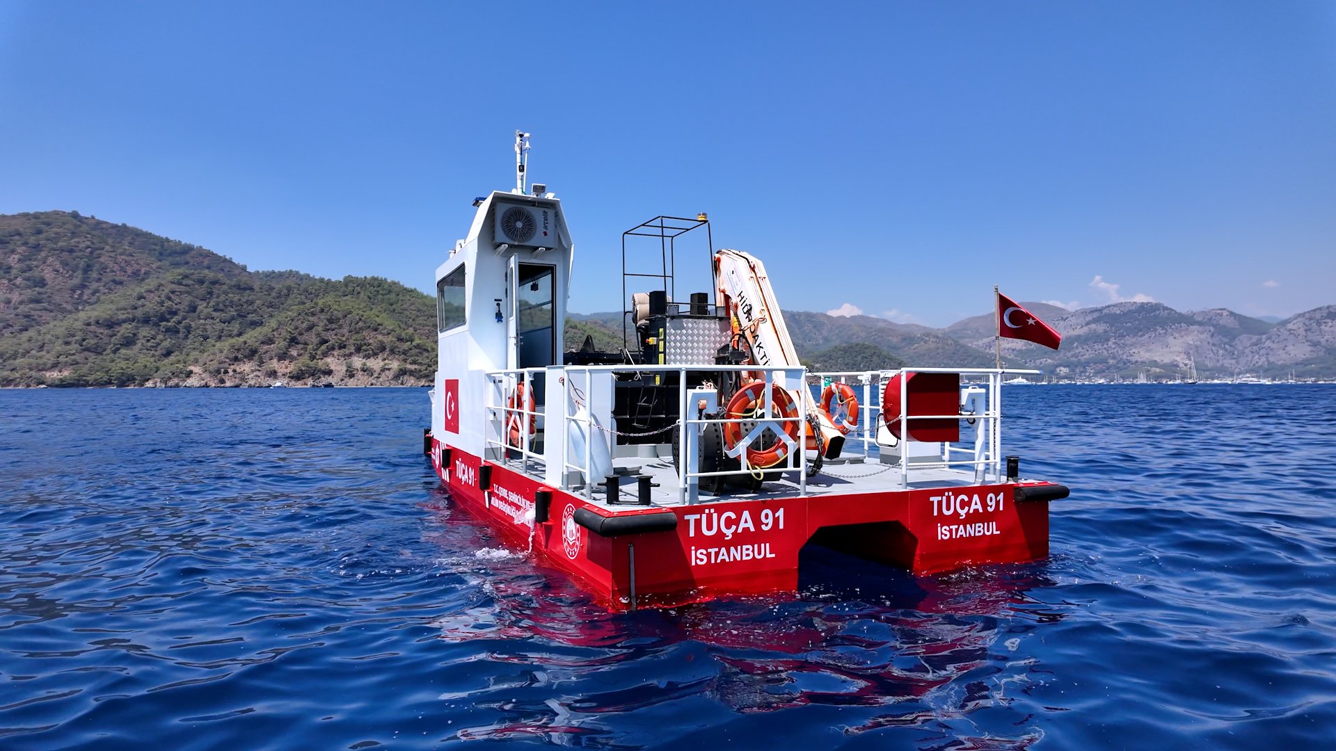 Fethiye Körfezi deniz süpürgesi Sıfır Atık Mavi